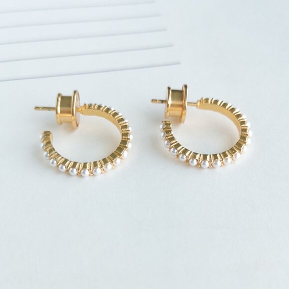 Julie Vos Juliet Small Hoop Earrings - Picture 1 of 3